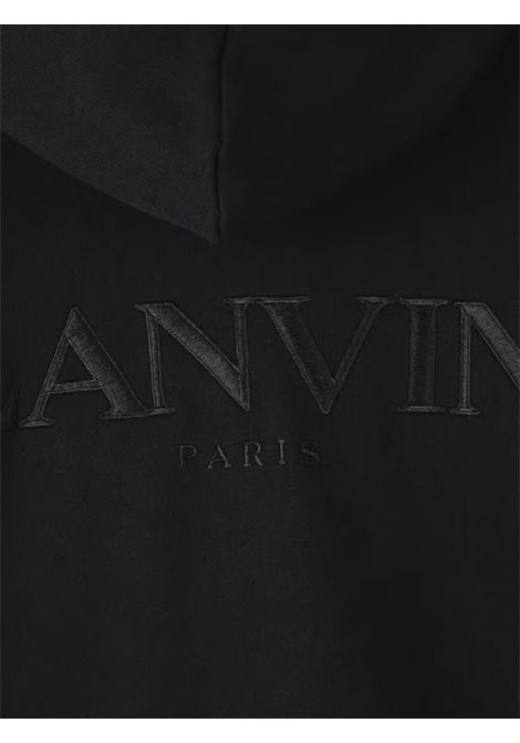 Felpa unisex nera in cotone LANVIN | N30298/MANERO