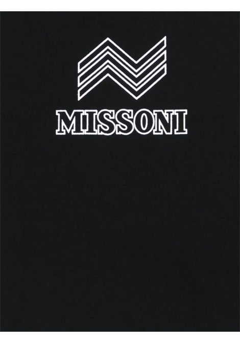 T-shirt unisex nera in cotone MISSONI | MX8P31/ANNERO