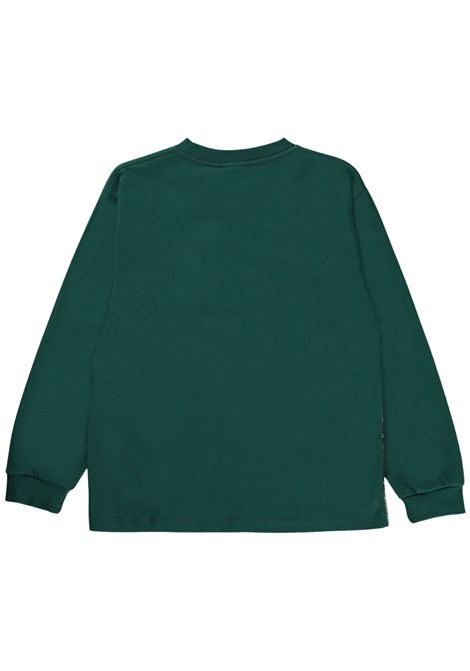 Green cotton T-shirt for children MOLO | 125489/DEVERDE