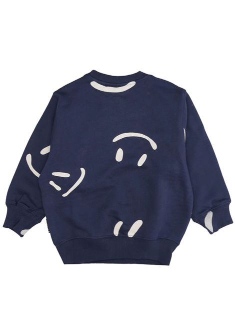 Blue cotton sweatshirt for children MOLO | 1W24J20333/DEBLU
