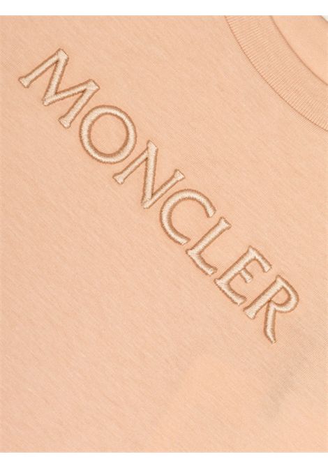 Pink cotton T-shirt for girls Moncler | 8C00016/MAROSA