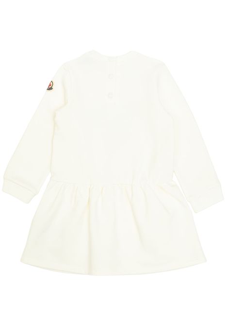 Cream cotton baby dress Moncler | 8I00004/MAPANNA