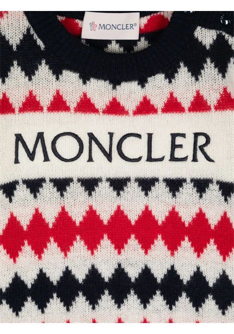 Maglione neonato multicolor in lana Moncler | J29519/MAMULTICOLOR