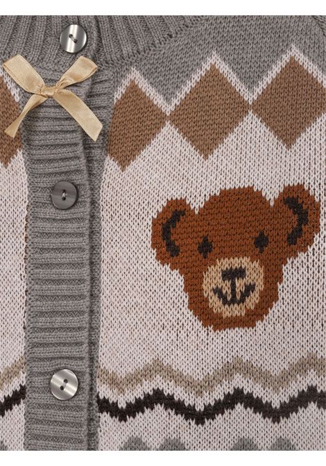 Girls' wool blend cardigan Monnalisa | 19F808/ANGRIGIO