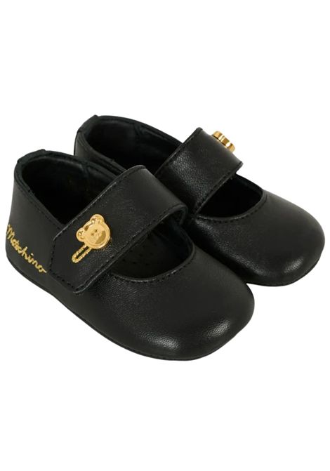 Ballerina neonata nera in pelle Moschino | 81803/PIANERO