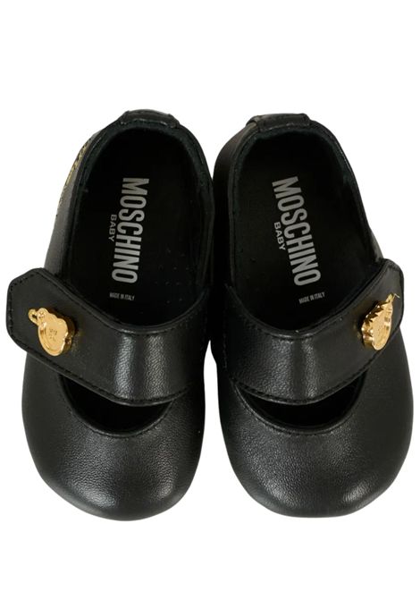Ballerina neonata nera in pelle Moschino | 81803/PIANERO