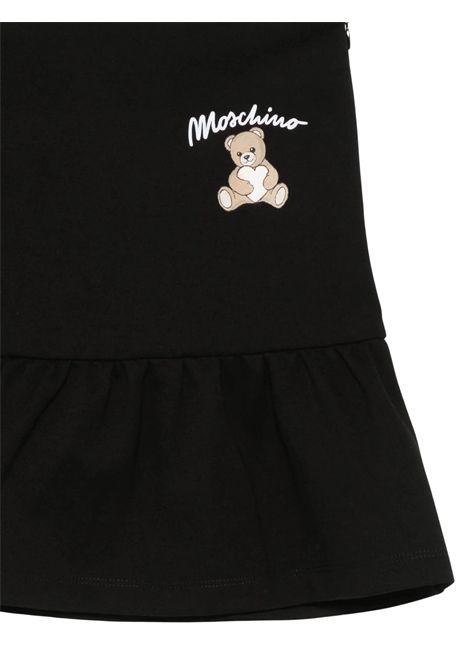 Gonna bambina nera in viscosa Moschino | HDJ03W/CENERO