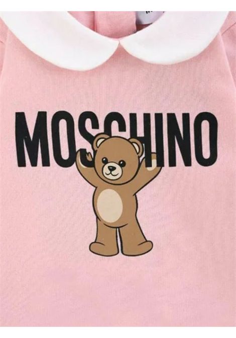 Tutina neonata rosa in cotone Moschino | MXY037/CEROSA