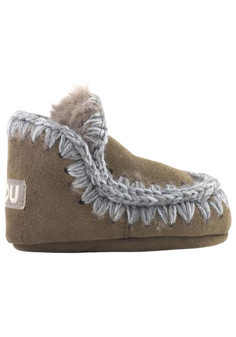 Scarpe Eskimo neonata marrone in camoscio Mou | FI101000A/PIAMARRONE