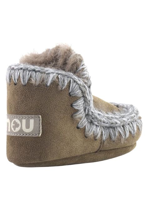 Scarpe Eskimo neonata marrone in camoscio Mou | FI101000A/PIAMARRONE