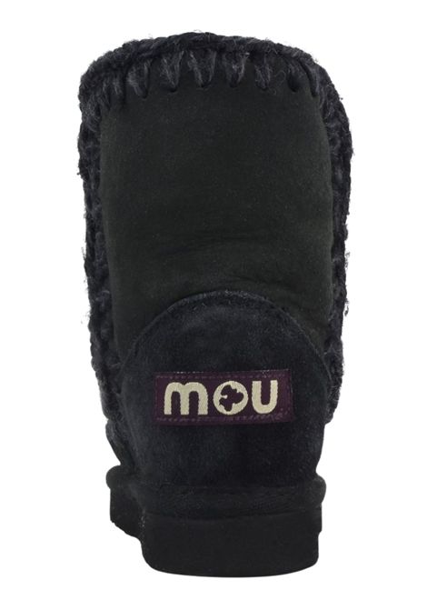 Stivaletto Eskimo nero in camoscio Mou | FK101000B/PIANERO