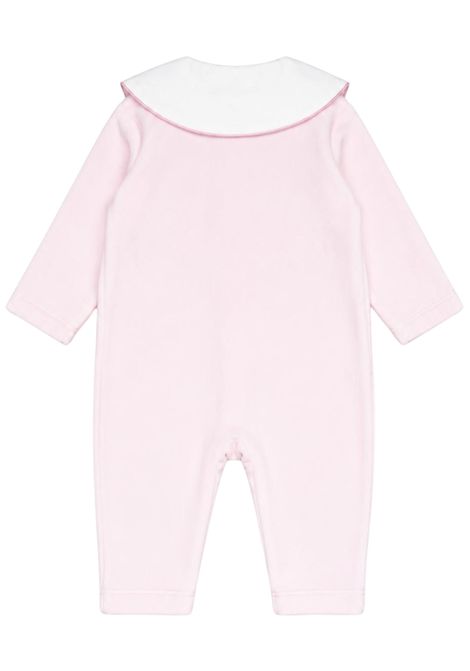 Tutina neonata rosa in velluto NANAN | CON056ROSA