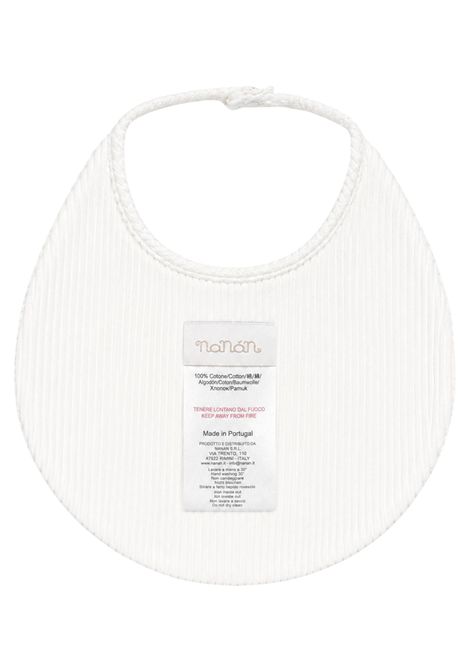 Cream cotton baby bib NANAN | I25428PANNA