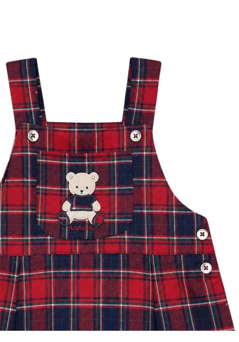 Abito neonata rosso in cotone NANAN | I25453ROSSO