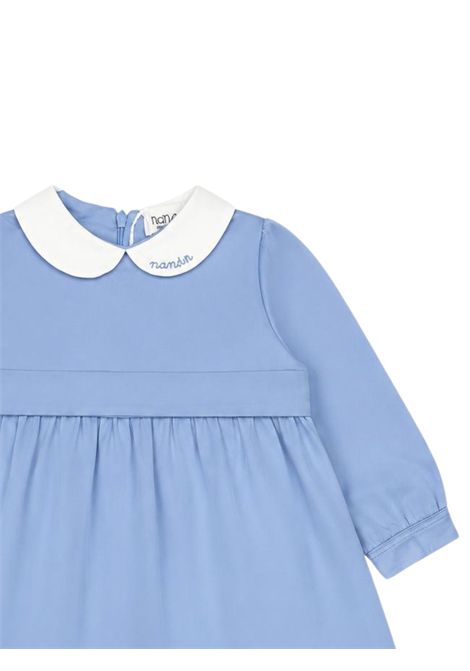 Baby girl's light blue viscose dress NANAN | I25458AZZURRO