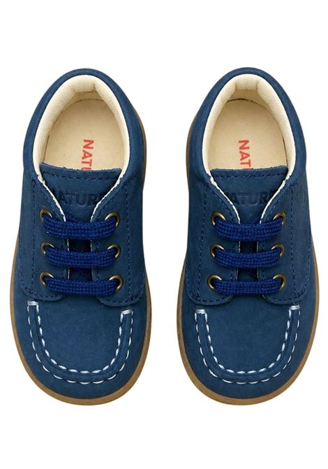 Blue leather children's shoes Naturino | 0012019711/PIABLU