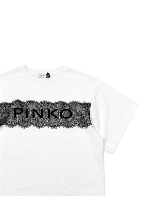 T-shirt bambina panna in cotone Pinko | KFTS028/SUPANNA