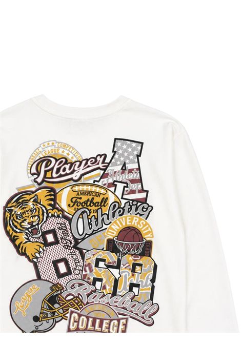 T-shirt bambino bianca in cotone Please | 7854545/DEBIANCO