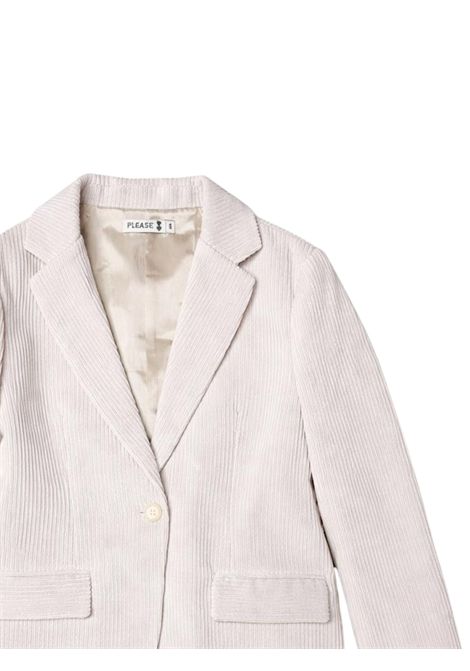 Giacca bambina beige in velluto Please | JB47062/MABEIGE