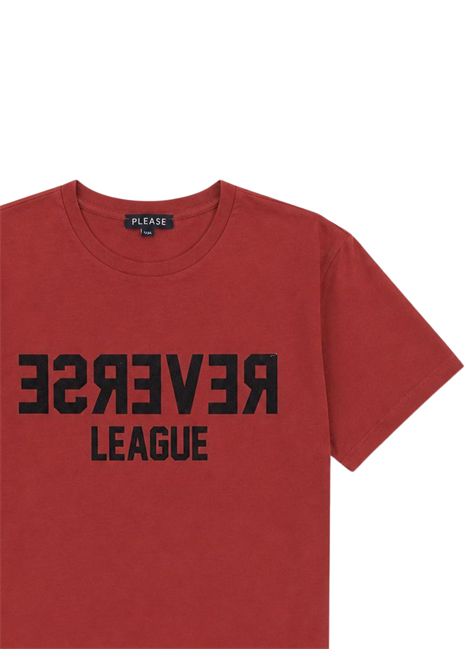 T-shirt bambino bordeau in cotone Please | MB01030B55/DEBORDEAU
