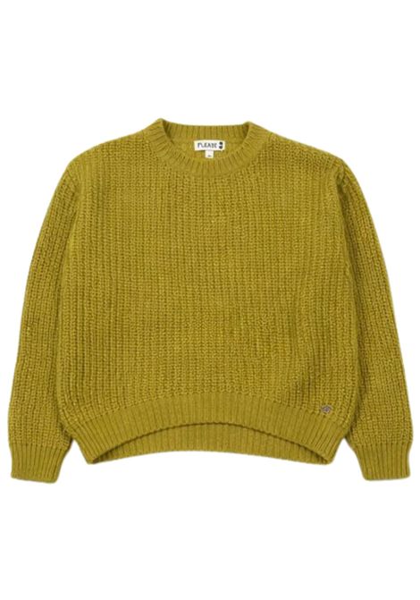 Maglione bambina in lana e viscosa Please | NB46230/MAVERDE