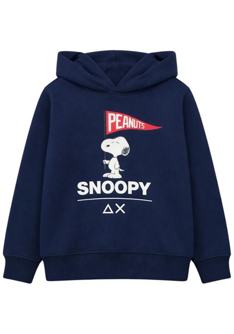 Blue cotton sweatshirt for children SUN68 | F4532107/SUBLU