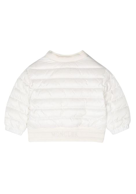 Piumino neonato/a bianco Ter con applicazione Moncler | I19511A00020595FE032/BIANCO