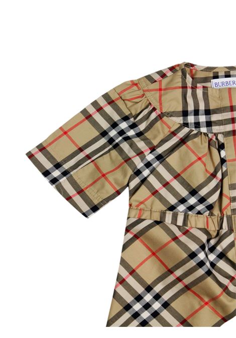 Tuta neonata check in cotone Burberry | 8078646/MACHECK