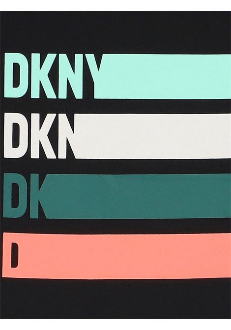 Black cotton kids t-shirt DKNY | 60024/SUNERO