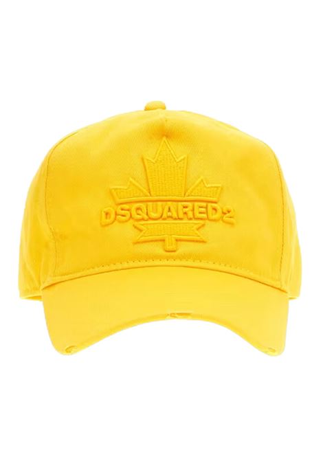 Unisex yellow cotton hat DSQUARED2 | D2F181U/FIGIALLO