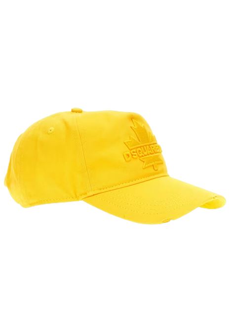 Unisex yellow cotton hat DSQUARED2 | D2F181U/FIGIALLO