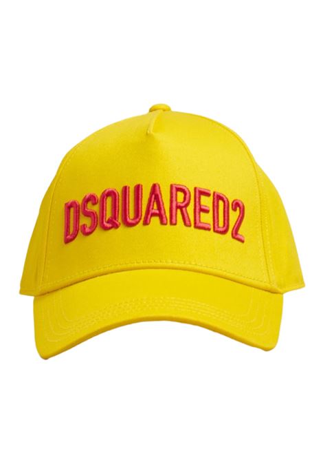 Unisex yellow cotton hat DSQUARED2 | D2F183U/FIGIALLO
