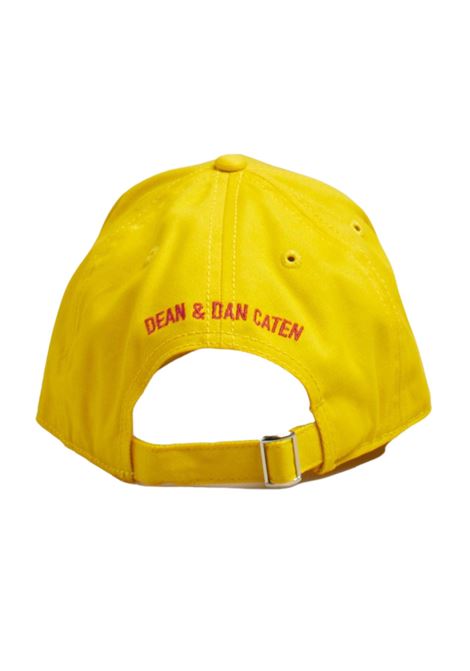 Unisex yellow cotton hat DSQUARED2 | D2F183U/FIGIALLO