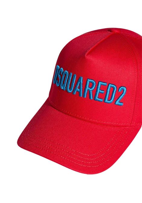 Red unisex cotton hat DSQUARED2 | D2F183U/FIROSSO