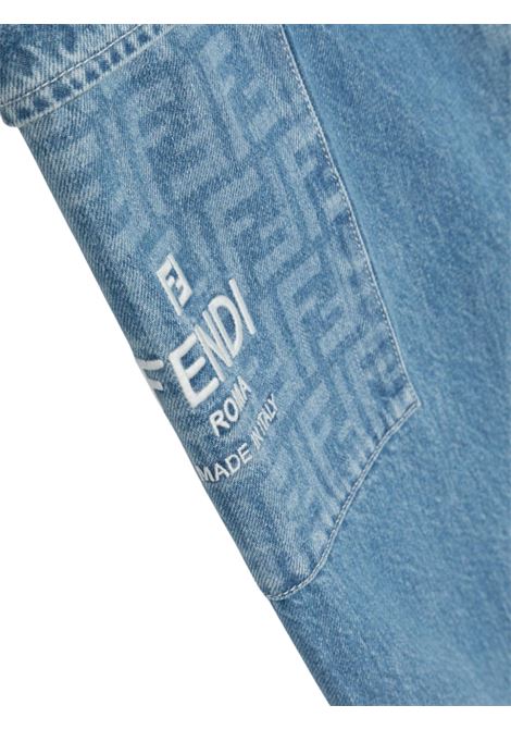 Jeans unisex in cotone denim FENDI | JUF099/MODENIM