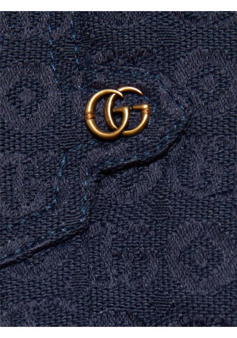 Gonna bambina blu in cotone denim GUCCI | 749149/PIEBLU