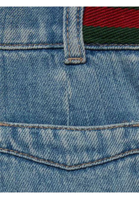 Bermuda bambino in cotone denim GUCCI | 759867/CEDENIM