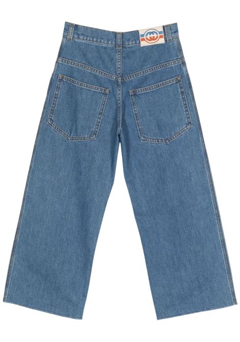 Jeans bambina in cotone denim GUCCI | 759874/CEDENIM