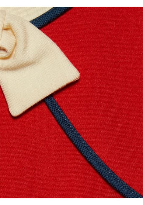 Abito bambina rosso in viscosa e jersey GUCCI | 768064/PIEROSSO