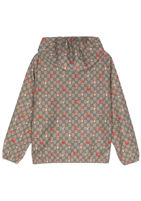 Giubbino bambina beige con cappuccio GUCCI | 773019/CEBEIGE