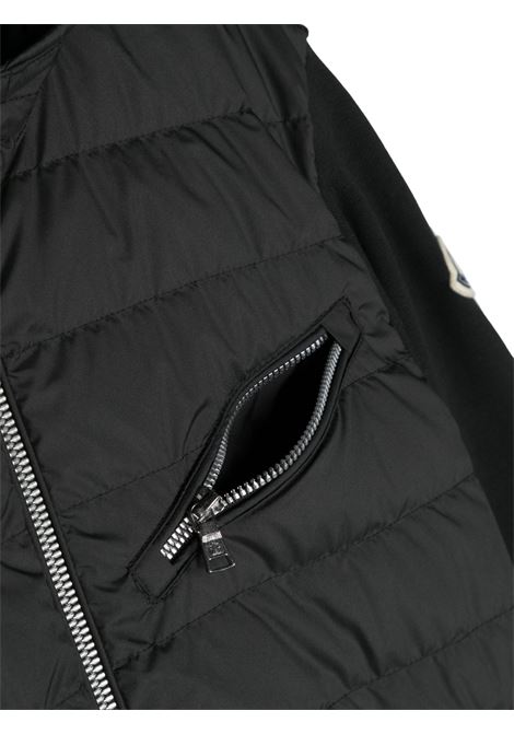 Black bi-fabric children's jacket Moncler | 8G00011809DKJ2/MANERO
