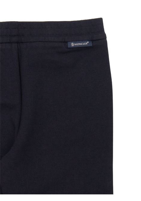 Pantalone neonato blu in cotone Moncler | 8H00002809AC778/CEBLU