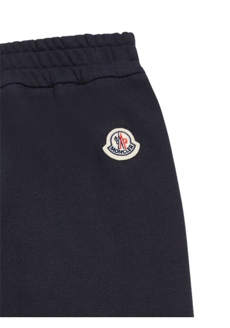 Blue cotton children's trousers Moncler | 8H00004/MOBLU