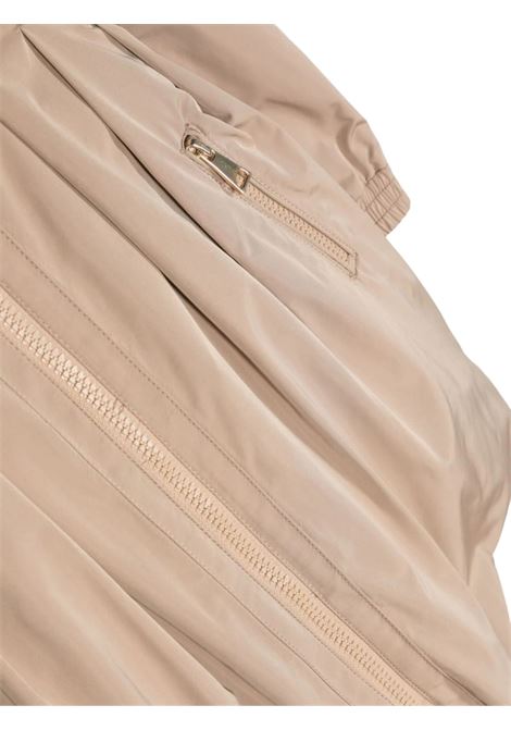 Beige waterproof girl's jacket Moncler | ARILD/MOBEIGE