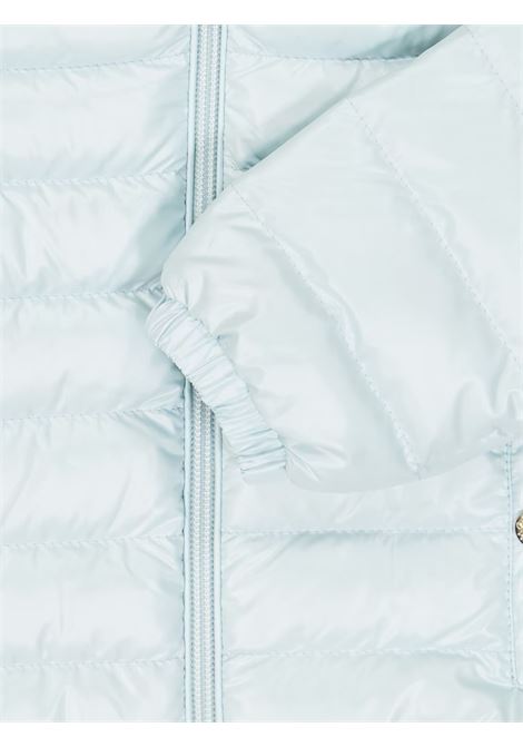 Giubbino neonato azzurro imbottito Moncler | SESEN/MOAZZURRO