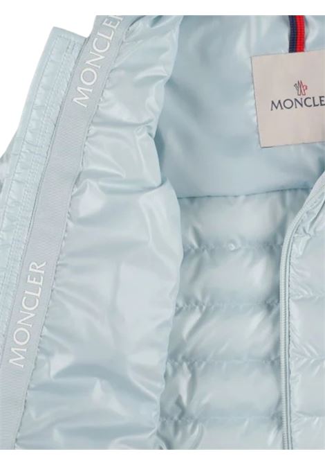 Giubbino neonato azzurro imbottito Moncler | SESEN/MOAZZURRO