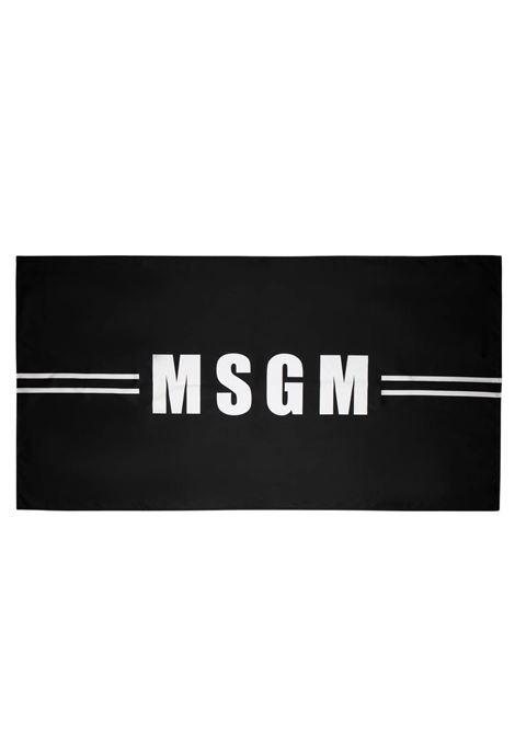 Telo mare unisex nero/bianco MSGM | MS029346/FINERO/BIANCO