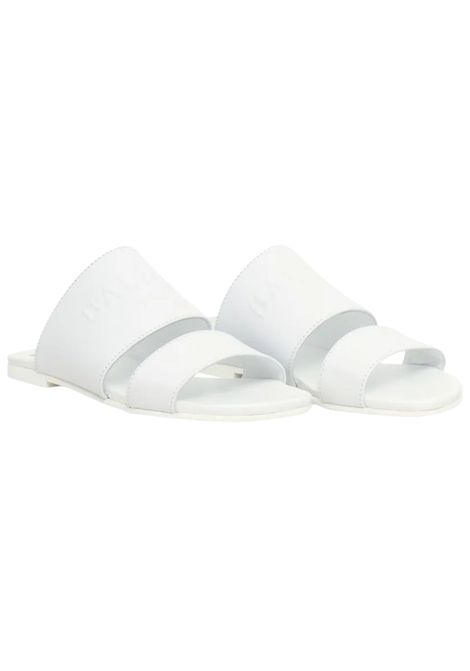 White leather sandals for girls BALMAIN | BW0A66/PIABIANCO