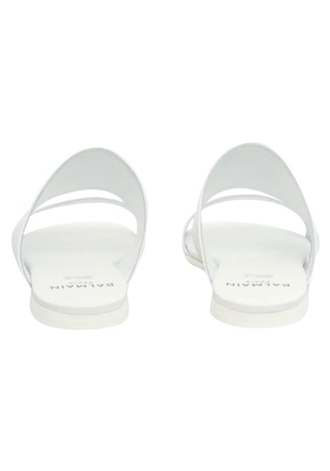 White leather sandals for girls BALMAIN | BW0A66/PIABIANCO