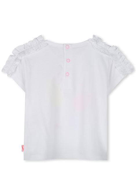 T-shirt neonata bianca in cotone Billieblush | U20828/MABIANCO